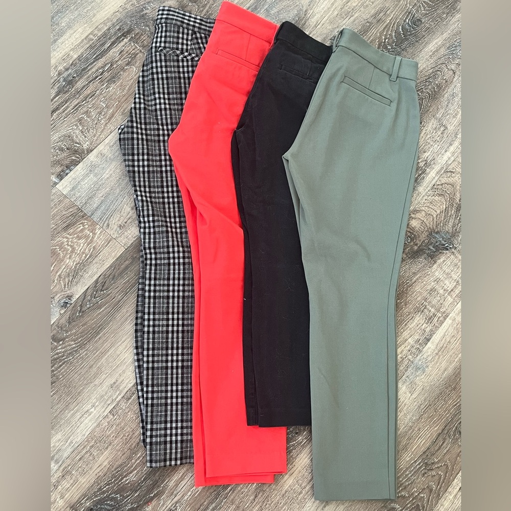 GAP Women’s Petite skinny ankle professional pants Set of 4 ✨